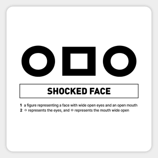 ㅇㅁㅇ Shocked Face in Korean Slang Emoticon Magnet